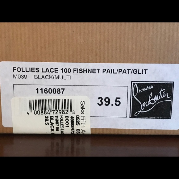 Christian Louboutin Follies lace 100mm fishnet - Picture 5 of 13